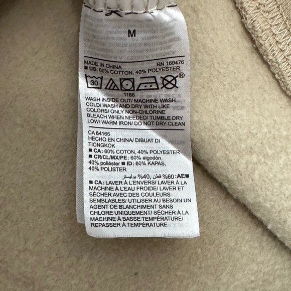 Men’s Old Navy Medium NASA USA Soft Fleece Pullover Hoodie Sweatshirt Kangaroo - Picture 9 of 9